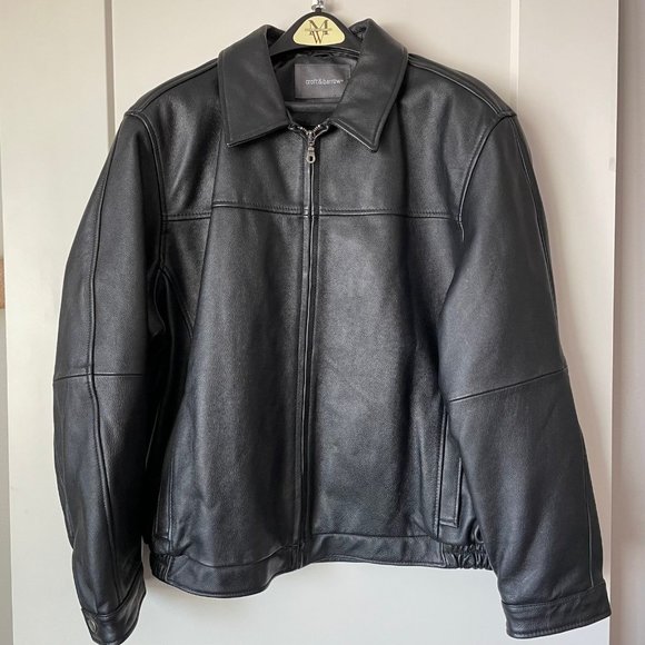 Men’s Croft & Barrow Leather Jacket size XL - Picture 2 of 9